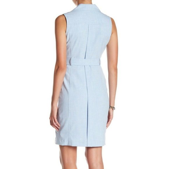 NEW CALVIN KLEIN MOTO STYLE REGATTA WHITE SHEATH DRESS - Picture 5 of 7